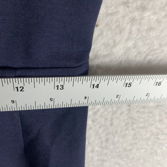 Boden Marianna Ponte Dress Women's 6 Navy Stretch Zipper Back Short Sleeve 7630 - Picture 6 of 9